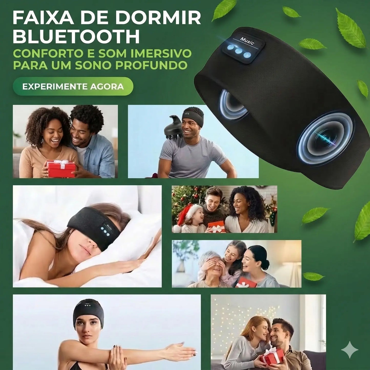 Faixa de dormir Bluetooth